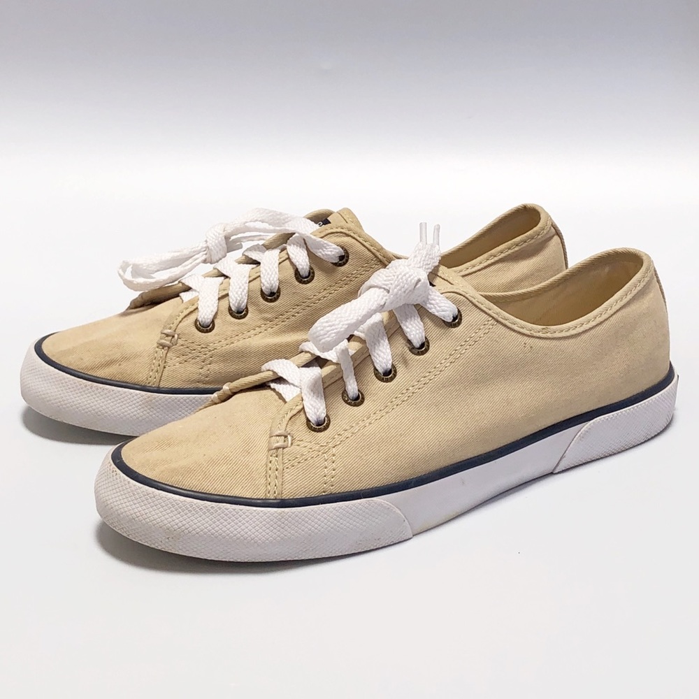 Sperry women’s sneakers, taupe, size 8.5